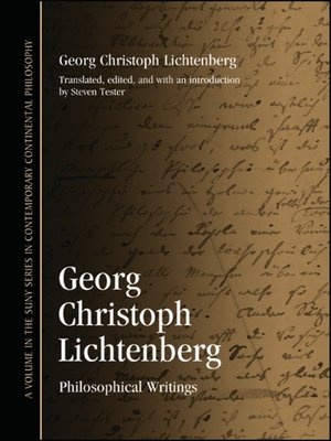 cover image of Georg Christoph Lichtenberg